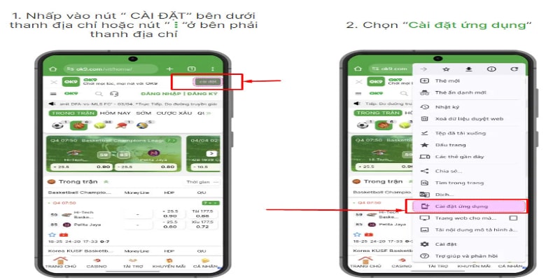 Tải app OK9 3 Tải ứng dụng của casino vô cùng dễ